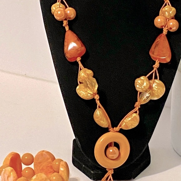 Uniquely beautiful Orange Hues BOHO Duo! - Picture 1 of 7